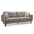 thumbnail image 3 of Topline Home Furnishings 2pc Grey Sofa and Chair Set, 3 of 3