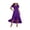 Purple, variant on CIENVNSTG Women's Casual Dresses A-Line Long Vogue New Dress Lightweight Versatile Party Dress