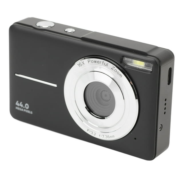 Cámara Digital, Cámara Compacta HD 1080P 44MP CON Pantalla A Color de 2,4 Pulgadas, Cámara Compacta Portátil de Vije Con Zoom 16x para adolescentes Estudiantes