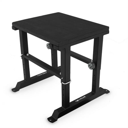 Valor Fitness Steel Adjustable Plyobox -Adjust from 18" to 31" Improve Jump Speed Agility Power Strength- Home Gym