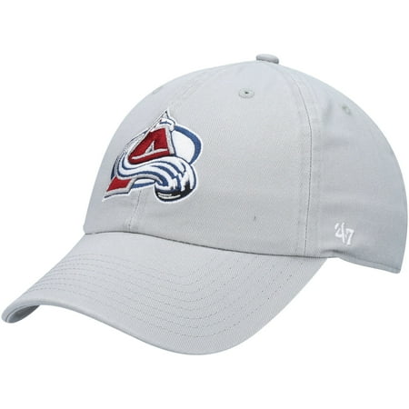 Men s 47 Gray Colorado Avalanche Clean Up Adjustable Hat