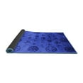 thumbnail image 2 of Ahgly Company Indoor Round Oriental Blue Industrial Area Rugs, 6' Round, 2 of 4