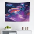 thumbnail image 1 of Fantasy Tapestry, Mythical Phoenix Bird Shaped Fluffy Cloud in Sunset with Plane Freedom Paint Print, Fabric Wall Hanging Decor for Bedroom Living Room Dorm, 2 Sizes, Cream Blue, by Ambesonne, 1 of 1