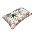 thumbnail image 3 of Bixox Flamingo Palm Trees Printed Pillow Protector,Super Soft Ideal for Home,Guests,Rentals - 14"x20", 3 of 8