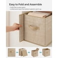 thumbnail image 3 of Cubos de almacenamiento SONGMICS, color beige arena, UROB26K03, 26 x 26 x 28 cm, 6 unidades, 3 of 6