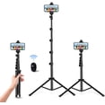 thumbnail image 1 of Selfie Stick Tripod, 60 inch Extendable Tripod Stand Phone Tripod Camera Tripod Wireless Remote Shutter Compatible with iPhone 13 12 11 pro Xs Max Xr,Android/Cameras - -, 1 of 7