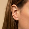 thumbnail image 4 of QQTDFG 304 Stainless Steel Hoop Earrings Huggie Hoop Round Gold 12 0.5" to 2.7" Z385-default, 4 of 4