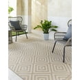 thumbnail image 3 of Boutique Rugs Uaine Bohemian Jute and Cotton Natural Fiber Runner Rug - Boho High Low Textured Geometric Area Rug for Hallway - Machine Washable - Tan, Beige, Cream - 2'7" x 7'3" (2x7 Runner Rug), 3 of 8