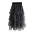 thumbnail image 4 of Women Medium Length Skirt High Waisted Skirt Polyester Summer Spring Wear, 4 of 4