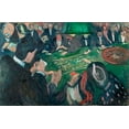 thumbnail image 2 of Munch, Edvard 14x11 Gold Ornate Wood Framed with Double Matting Museum Art Print Titled - At the Roulette Table in Monte Carlo, 1892, 2 of 4