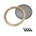 thumbnail image 4 of Uxcell 2 pcs Speaker Grill Mesh Decorative Circle Subwoofer Guard Protector Cover for 6.5"  Mounting Hole Diagonal, 4 of 5