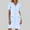 Blue, variant on Scrubs for Women Short Sleeve Nurse Working Uniform V Neck Wrap Dress (Grey XL)