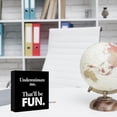 thumbnail image 4 of Zomyto 7x7 In Funny Office Wooden Box Sign Underestimate Me That'll Be Fun Decor, 4 of 7