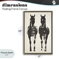 thumbnail image 4 of Stupell Industries Rustic Lodge Silhouetted Horse Couple Brown Floating Frame Canvas Art, 17 x 25, by Petals Prints Design, 4 of 8