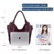 thumbnail image 5 of Bolso de mano Realer de piel sintética a la moda, estilo hobo, tamaño grande, para mujer, 5 of 7