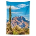 thumbnail image 3 of Ambesonne Photo Tablecloth Rectangular Table Cover, Landscape of Mountain, 60"x90", Multicolor, 3 of 4