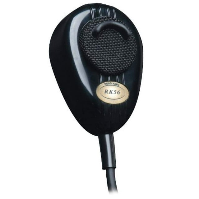 RoadKing Microphone CB à Réduction de Bruit Dynamique 4 Broches RK56B Noir