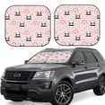 thumbnail image 6 of Kdxio Cute Cartoon Panda Print 2-Piece Sun Shade Front Windshield - Foldable Car Front Window Sunshades for Most Sedans SUV Truck, 6 of 6