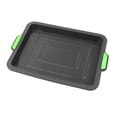 thumbnail image 2 of Baking Plate Silicone Tray Portable Storage Cake Biscuit Bread Baking Tray for Home Store with Handle (Black), 2 of 8