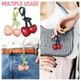 thumbnail image 5 of Guichaokj 2 Pcs Cherry Charms Purse Charms Bag Charms Cherry Bag Pendant Cute Handbag Charm Key Charm Cherry Accessories, 5 of 8