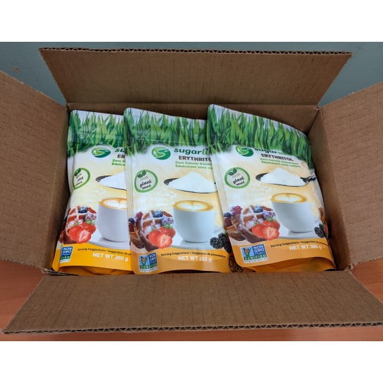 SugarLike Zero Calorie Erythritol Sweetener - Case of 12 (360g) - $7.5/unit - Zero Calories, Zero net Carbs, Keto & Diabetic Friendly, 1:1 & 1/3 Sugar Replacement, No Aftertaste, Non-GMO Ingredients