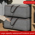 thumbnail image 6 of Penkiiy Extra Large Storage Bags, Folding Moving Comforter Blanket Storage Bags Closet Organizers and Storage Containers for Clothes with Strong Handles&Zippers for Bedding Pillow Grey, 6 of 6