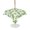 White Lemon Green, variant on Outdoor Tablecloth with Umbrella Hole for Patio/Picnic/Party/Camping, Green Lemons Waterproof Table Cloth Rectangle Table Cover Washable, Summer Watercolor Blue Bows Fruits on Linen (52"x 70")