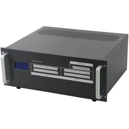 Hdmi Matrix Router 4K 8x16 Mini-HDMI Matrix HDBaseT Router w/16-HDBaseT Receivers & iPad/Android App with 2-Year Warranty ()