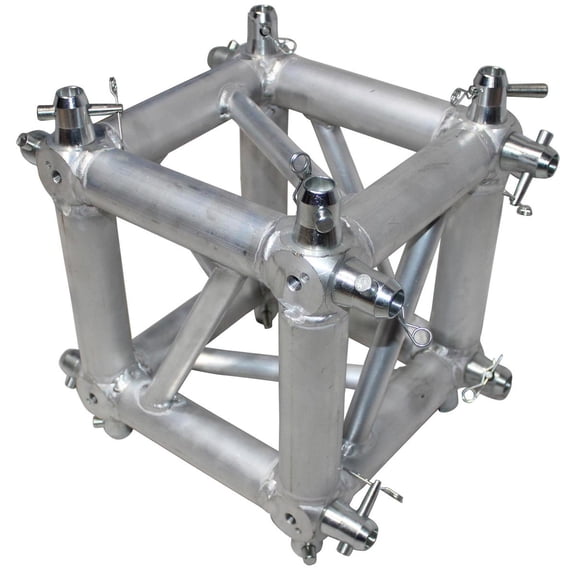 ProX XT-JB6W-4W 6-Way Square Truss Junction Block, Includes 4 Way 16 Half Conical Couplers