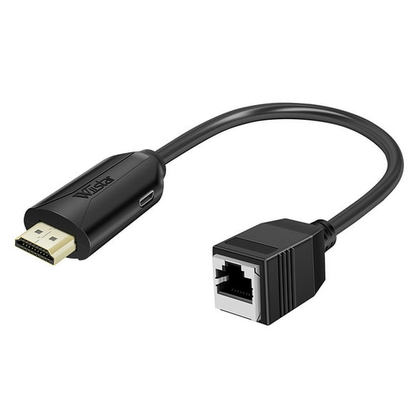 Extend your HDMI signal up to 164 feet (50 meters) with this convenient HDMI over Cat5e/6 Extender!