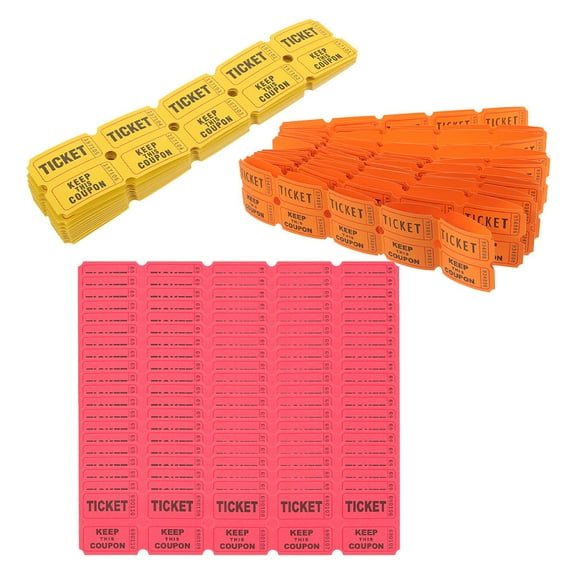 Hytrove 300Pcs Paper Tickets for Events and Party Raffle Game Supplies