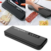 Vacuum Sealer, Food Saver Vacuum Sealer Machine with 10 Food Preservation Bags, Compact Design, One-touch Automatic Vacuum Sealer for Food