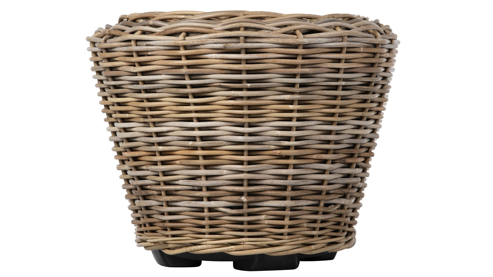 Kouboo Rattan Kobo Indoor & Outdoor Jar Planter Basket with Plastic Pot, Baskets for Indoor Plants Storage Laundry