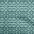 thumbnail image 1 of oneOone Cotton Poplin Dark Teal Blue Fabric Geometric Sewing Material Print Fabric By The Yard 56 Inch Wide, 1 of 4