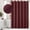 Burgundy, variant on Waffle Fabric Shower Curtain, Heavyweight Cloth Shower Curtains for Modern Hotel Bathroom Decor, Waterproof & Wrinkle Resistant