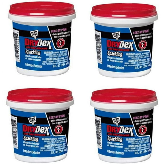 Dap 12328 1/2 Pint DryDex Spackling Interior/Exterior, 4 Pack