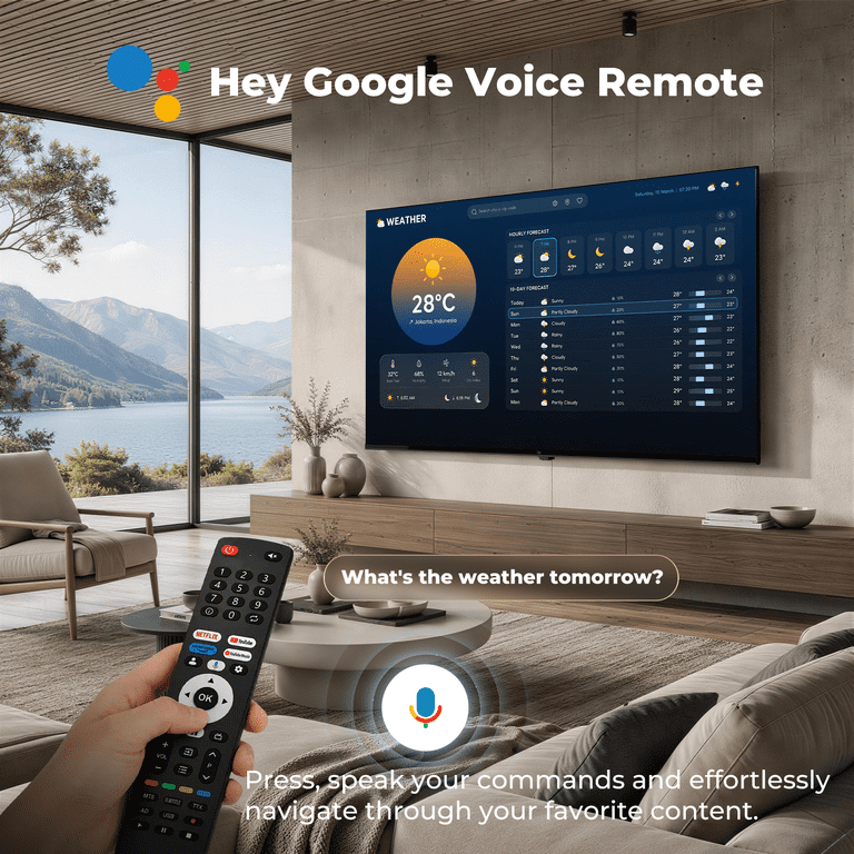 FPD 32-inch Smart TV, Google TV, HDR 10, Dolby Audio, Voice