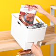 thumbnail image 3 of Large Capacity Storage Box with Anti-slip Handle - Big Opening  Raised Bottom  for Miscellaneous Items in Kitchen Cabinets, 3 of 7