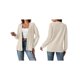 thumbnail image 3 of Chaquetas de Mujer de Color Liso, Larga, Frente Abierto, Chaqueta Regular Albaricoque S, 3 of 7