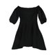 thumbnail image 1 of bar III Vestido ajustado y acampanado para mujer, negro, 14, 1 of 2