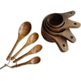 thumbnail image 4 of Juego de tazas y cucharas medidoras de madera, accesorios de cocina multifuncionales, regalo para chefs, utensilios de repostería ligeros y precisos., 4 of 8