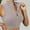 Grey, variant on SHITINN Ladies' Comfortable and Casual High Neck Zipper Quick Drying Sports Vest Plain Tops for Women Tight Long Womens Camisoles Womens Camisoles with Support Top Girls Size 12 Neck Crop Top Women's