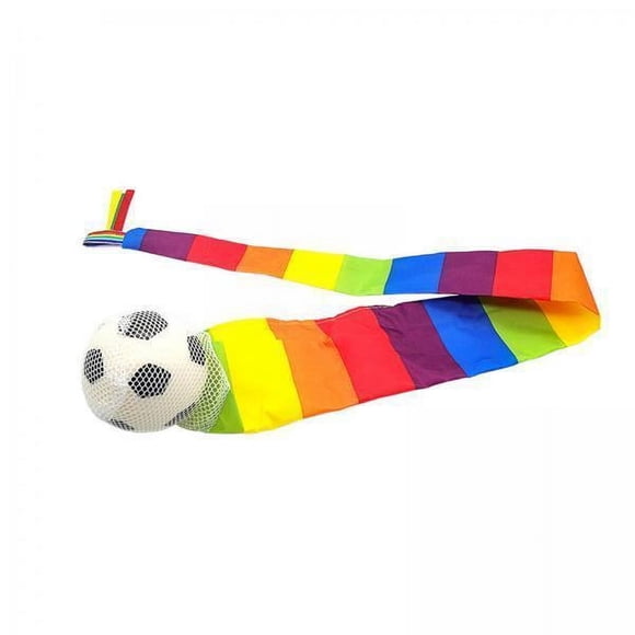 Bola con cola,Juguetes de patio para lanzar y agarrar pelotas con cola,Pelota de juego de arcoíris suave Bola de colorida,Juegos de interior y exterior Actividades Escuela