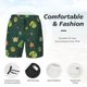 thumbnail image 3 of Balery Camp In The Forest Bañador para hombre, shorts de playa de secado rápido con entrepierna y forro de compresión-Medium, 3 of 6