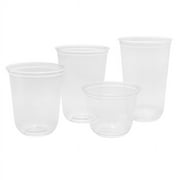 Karat [1,000 ct] 16oz Clear Plastic Cups, U-Shape PET Cups (98mm), C-KC16-U