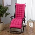 thumbnail image 2 of FEOLGEHLY Patio Chaise Lounger Cushion, Indoor Outdoor Rocking Chair Sofa Cushion, Thick Padded Swing Bench Cushion, 62.5x18.8in (Deep Pink), 2 of 6