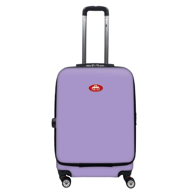 purple lightweight suitcase