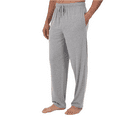 thumbnail image 4 of Puztloy Mens Pajama Pants Solid Elastic Waist Drawstring Lounge Pants Soft Comfy Sleep Pants with Pockets,Size M-3XL, 4 of 6