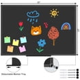 thumbnail image 3 of JILhome Magnetic Chalk Board, 35" x 23" Black Dry Erase Board, 3'x2' Blackboard for School, Office, Home, Bar, Restaurant Menu, Black Aluminium Frame, 3 of 8