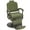 Green, variant on BarberPub Heavy Duty Metal Vintage Barber Chair All Purpose Reclining Hydraulic Pump Salon Beauty Spa Chair Hair Styling Equipment 9216